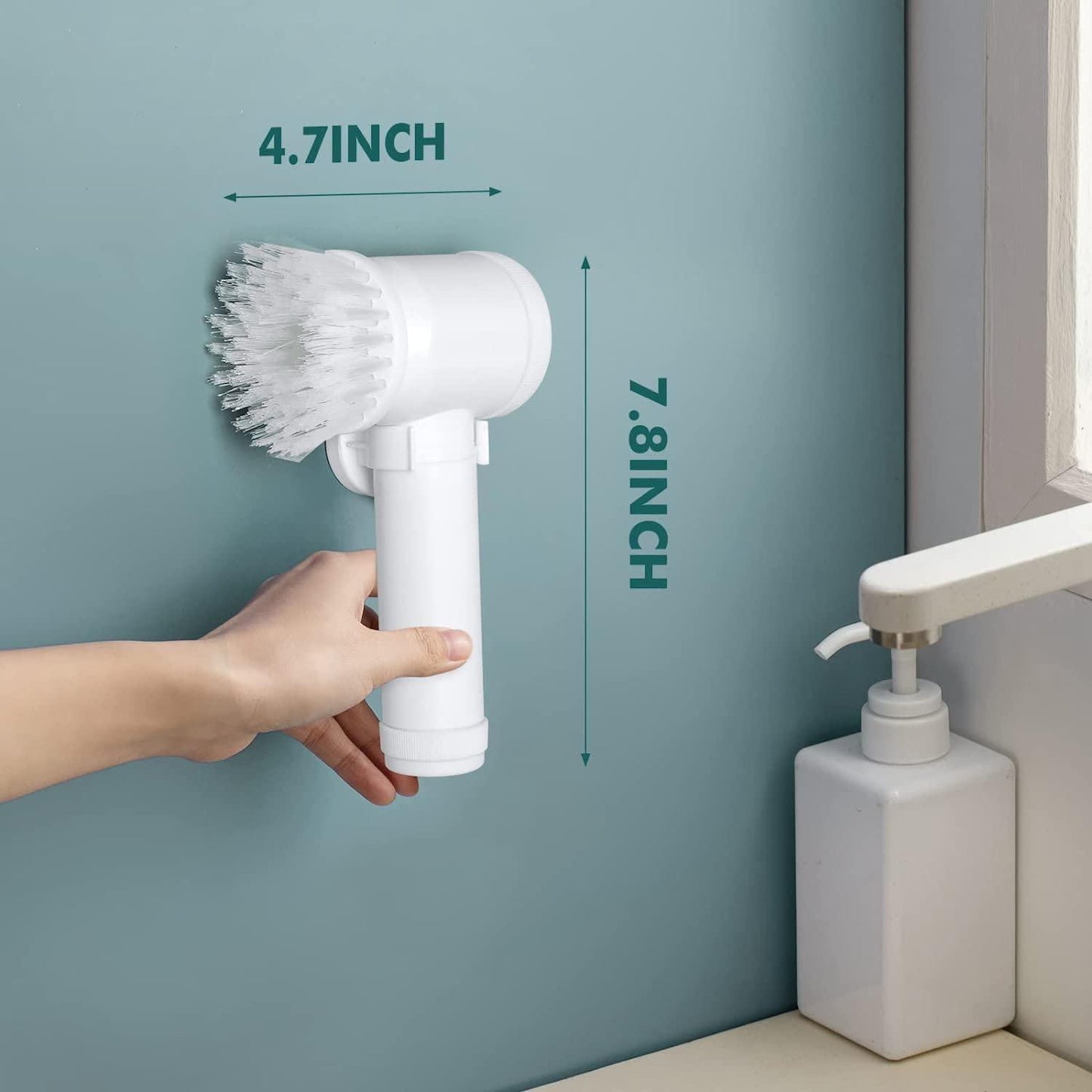 Munafa 5 in 1 Handheld Bathroom Cleaning Brush