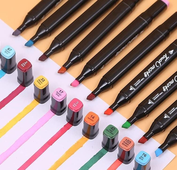 Munafa Twin Head Pen Set for Sketching - Multicolor 24 Pcs
