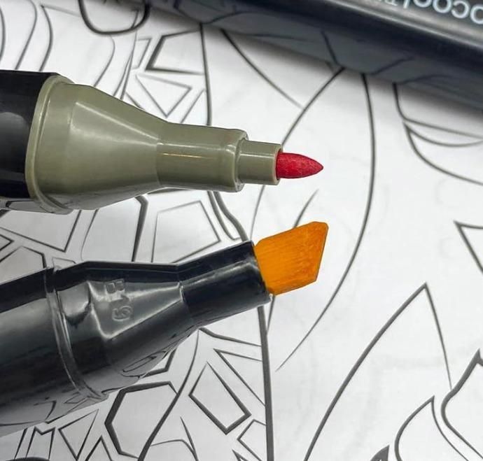 Munafa Twin Head Pen Set for Sketching - Multicolor 24 Pcs