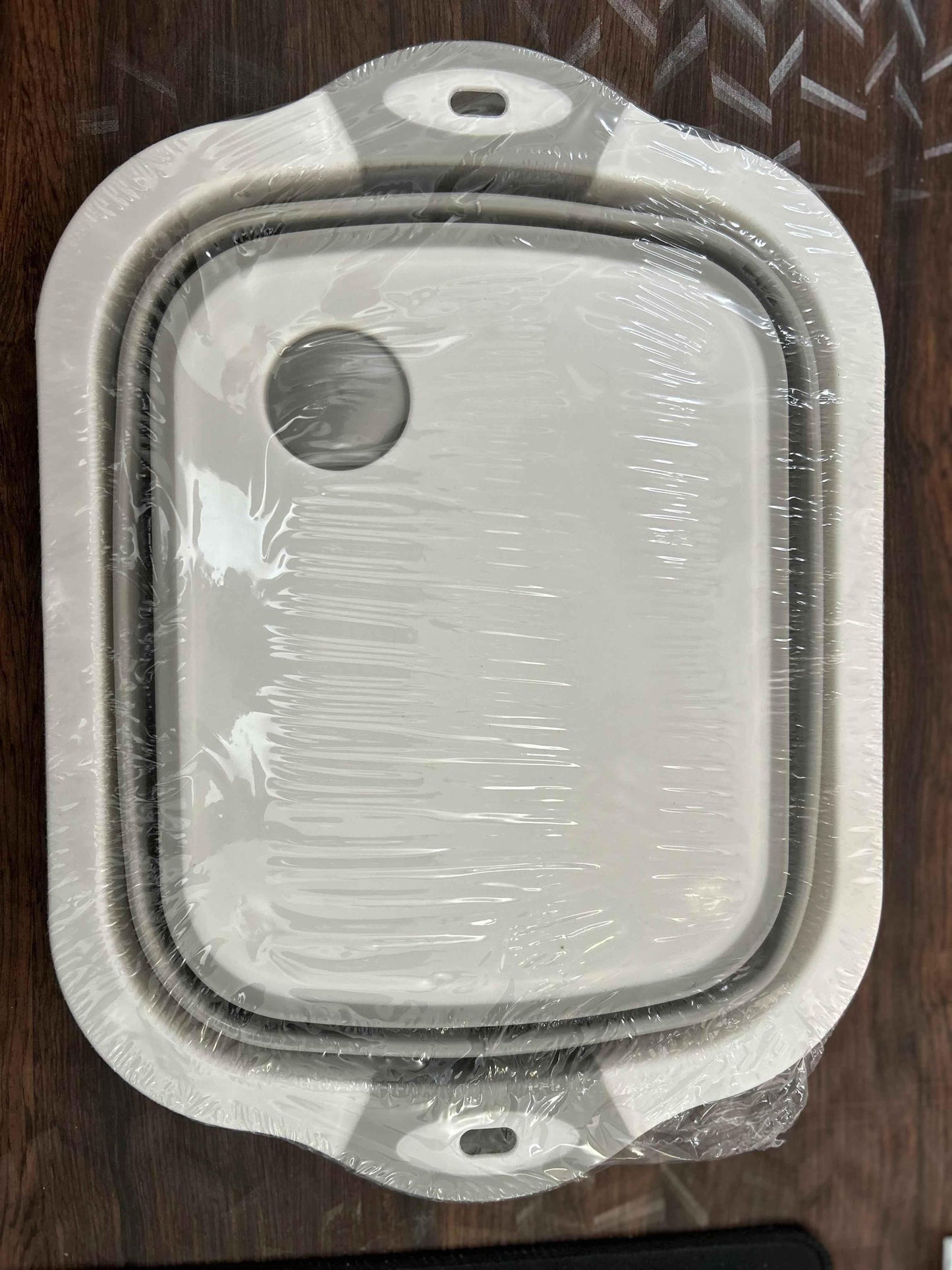 Munafa Folding Cutting Board with Basket