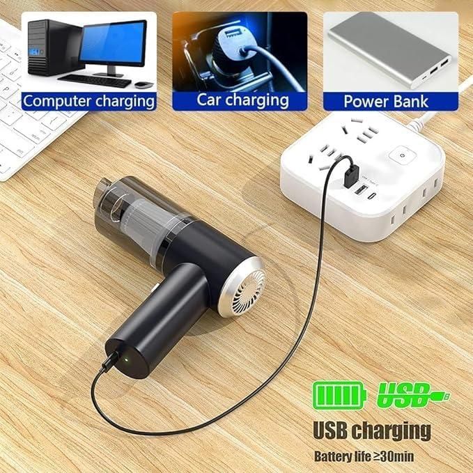 Munafa Wireless Vacuum Suction Cleaner & Portable Air Duster