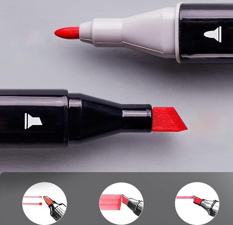 Munafa Twin Head Pen Set for Sketching - Multicolor 24 Pcs