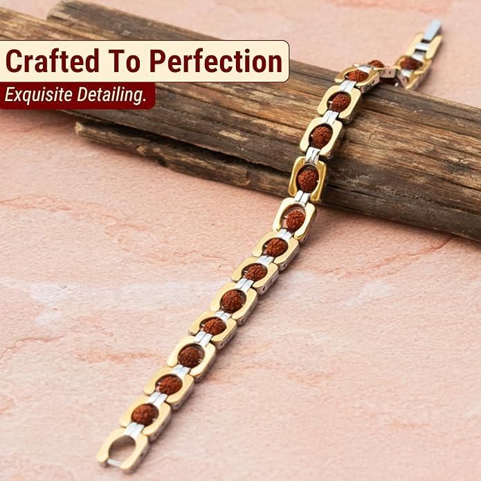 Munafa Premium Rudraksha Bracelet for Men & Women