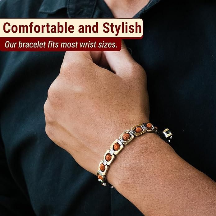 Munafa Premium Rudraksha Bracelet for Men & Women