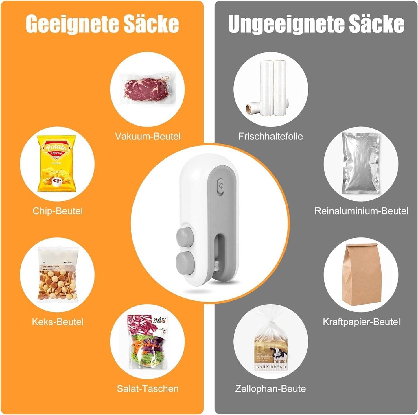 Munafa Portable Mini Packet Sealing Machine