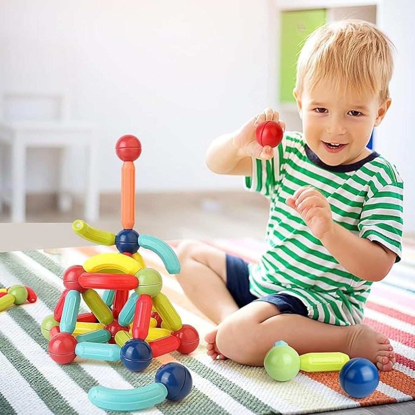 Munafa Magnetic Sticks 36 pcs Building Blocks for Kids