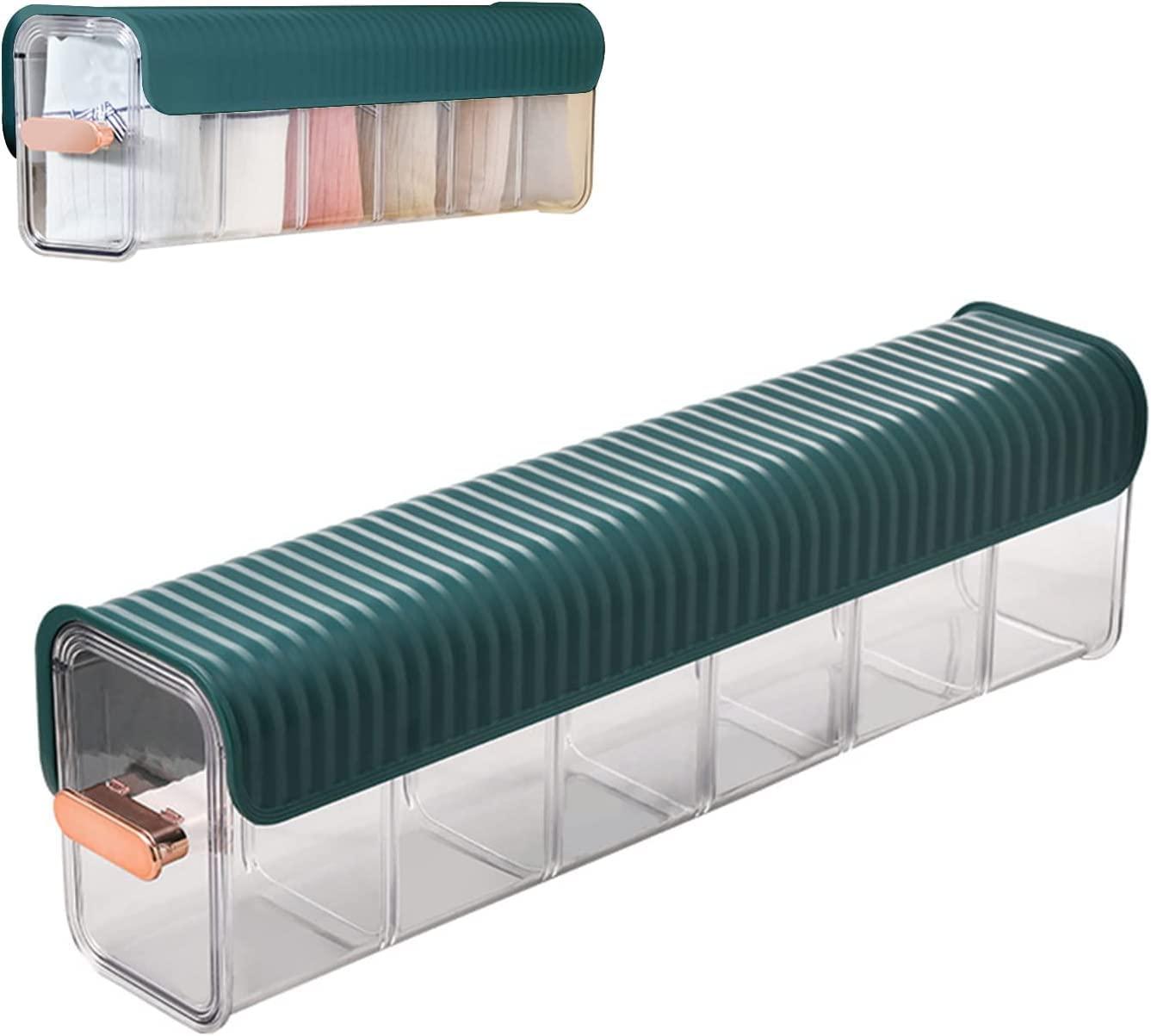 Munafa Wall Hanging Transparent Storage Box (Pack of 1) for Home Office, Kitchen and Bathroom.