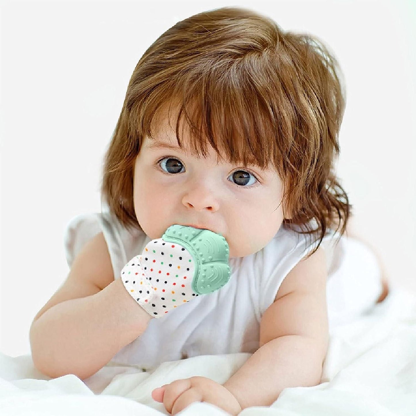 Munafa Self-Soothing Pain Relief Teething Glove for Teething Babies
