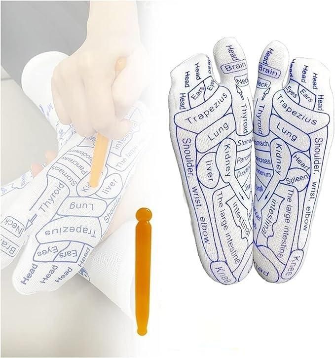 Munafa Acupressure Reflexology Socks For Pain Relief