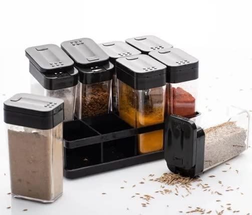 Munafa Air tight Spice Storage Box Jar (8 pcs)