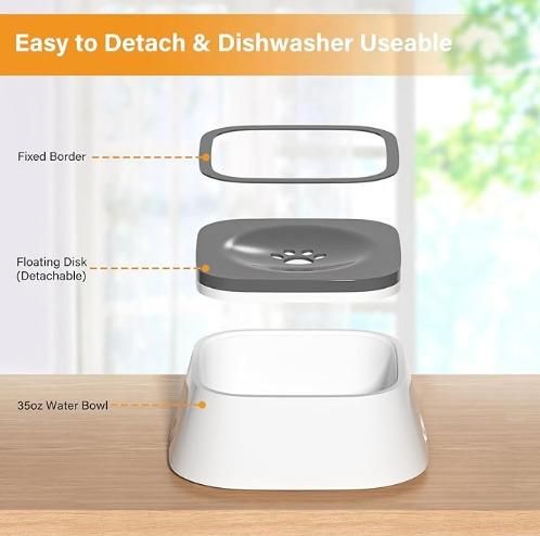 Munafa Pet Bowl Floating Anti-Overflow
