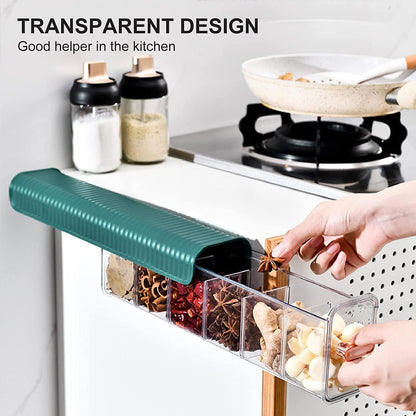 Munafa Wall Hanging Transparent Storage Box (Pack of 1) for Home Office, Kitchen and Bathroom.