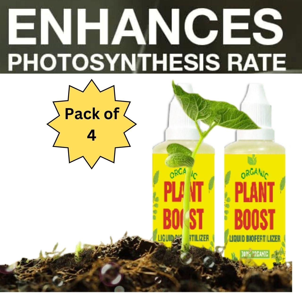 Munafa Plant Boost Liquid Biofertilizer for All Crops,Organic (Pack of 4)