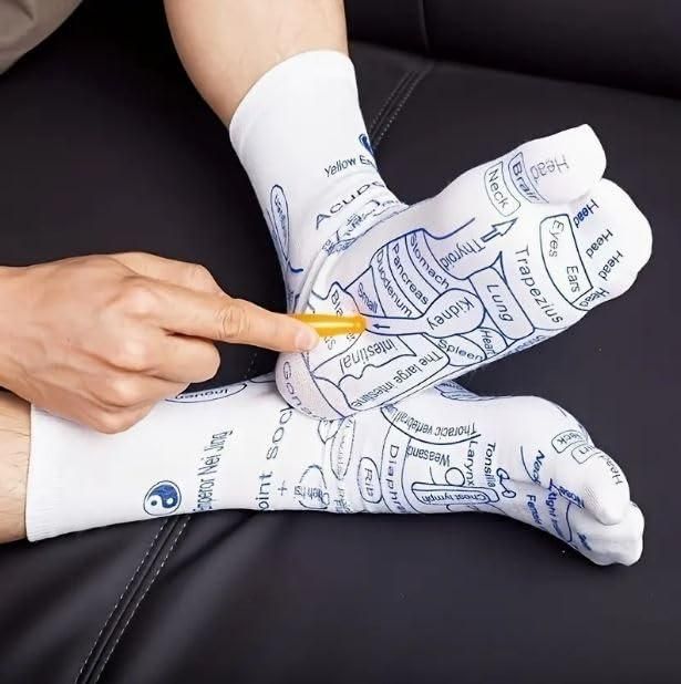 Munafa Acupressure Reflexology Socks For Pain Relief
