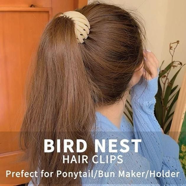 Munafa Expandable Hair Clip or Bun Scrunchy (Pack of 2)