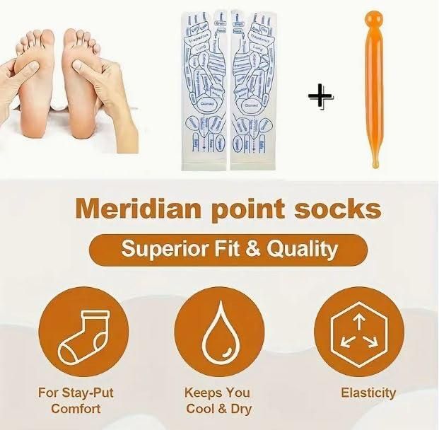 Munafa Acupressure Reflexology Socks For Pain Relief