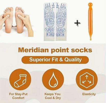 Munafa Acupressure Reflexology Socks For Pain Relief