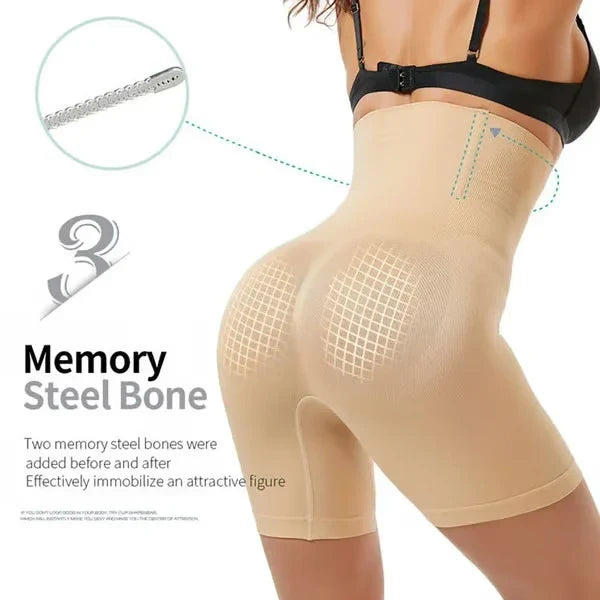 4-in-1 Shaper - Quick Slim Shape Wear Tummy, Back, Thighs, Hips - Black/Efffective Seamless Tummy Tucker