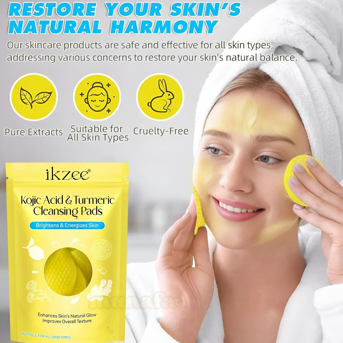 Munafa Kojic Acid & Turmeric Cleansing Pads